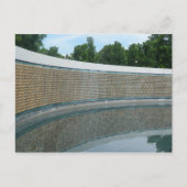 Tweede Wereldoorlog-herdenkingsmuur in Washington Briefkaart (Voorkant)