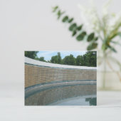 Tweede Wereldoorlog-herdenkingsmuur in Washington  Briefkaart (Staand voorkant)