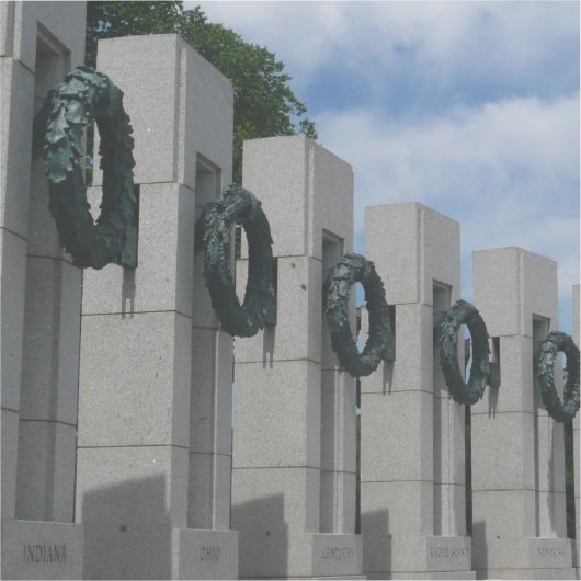 Tweede Wereldoorlog Herinneringen I Sticker (Voorkant)