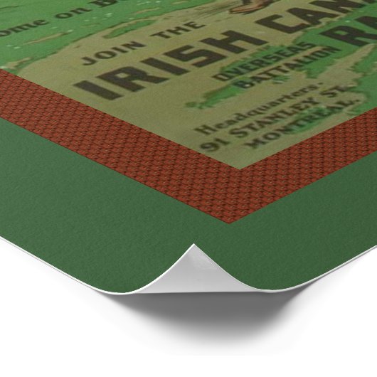 Tweede Wereldoorlog: het Ierse leger van Canadese Poster (Hoek)