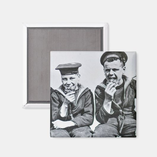 Tweede Wereldoorlog HMS WarOndanks Sailors Hot Cro Magneet (Voorkant / Achterkant)