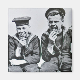 Tweede Wereldoorlog HMS WarOndanks Sailors Hot Cro Magneet