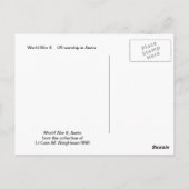 Tweede Wereldoorlog in Anzio Briefkaart (Achterkant)