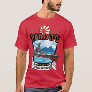 Tweede Wereldoorlog Japanse marineslagboot Yamato T-shirt