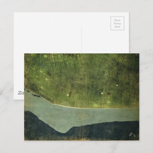 Tweede Wereldoorlog Kaart van Utah Beach Normandy  (Voorkant / Achterkant)