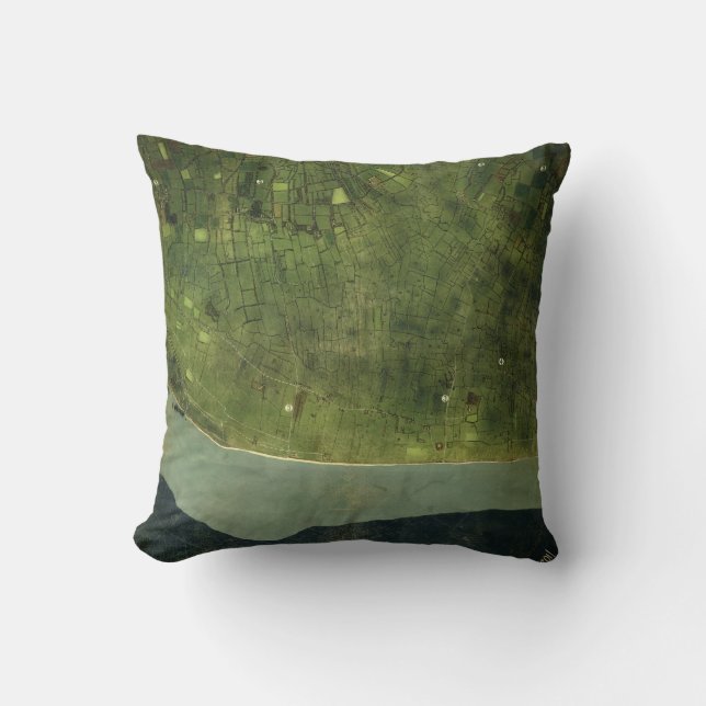 Tweede Wereldoorlog Kaart van Utah Beach Normandy  Kussen (Voorkant)