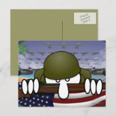 Tweede Wereldoorlog Kilroy Briefkaart (Voorkant / Achterkant)