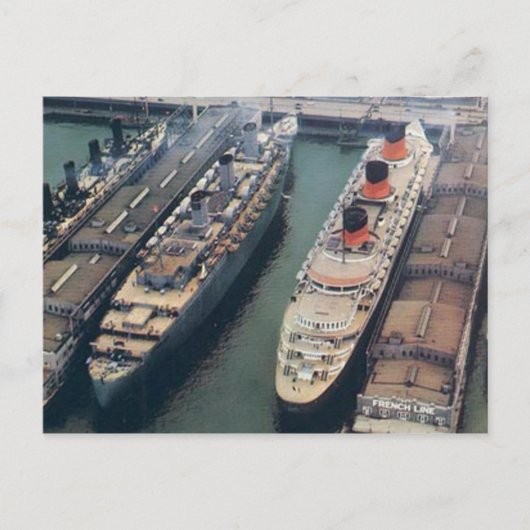 Tweede Wereldoorlog Kleur Briefkaart RMS Queen Mar (Voorkant)
