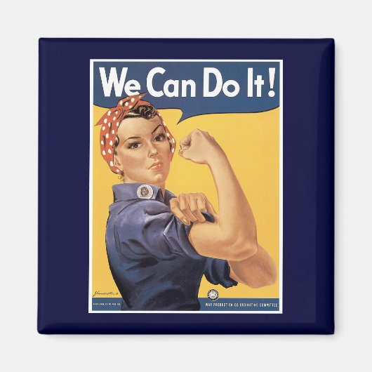 Tweede Wereldoorlog kunnen we het! Koelkast Magne Magneet (Voorkant)