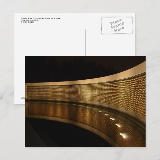 Tweede Wereldoorlog Memorial Briefkaart (Voorkant / Achterkant)