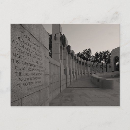 Tweede Wereldoorlog Memorial Briefkaart (Voorkant)
