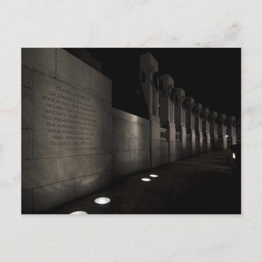 Tweede Wereldoorlog Memorial Briefkaart (Voorkant)