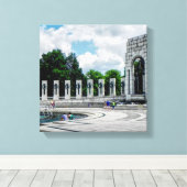 Tweede Wereldoorlog Memorial - Canvas Art Afdruk (Insitu (Houten vloer))