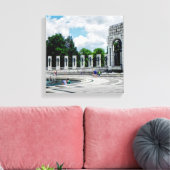 Tweede Wereldoorlog Memorial - Canvas Art Afdruk (Insitu (Woonkamer))