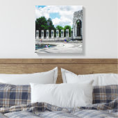 Tweede Wereldoorlog Memorial - Canvas Art Afdruk (Insitu (Slaapkamer))