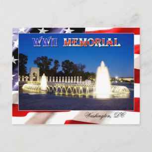 Tweede Wereldoorlog Memorial in Washington, DC 's  Briefkaart