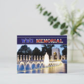 Tweede Wereldoorlog Memorial in Washington, DC 's  Briefkaart (Staand voorkant)