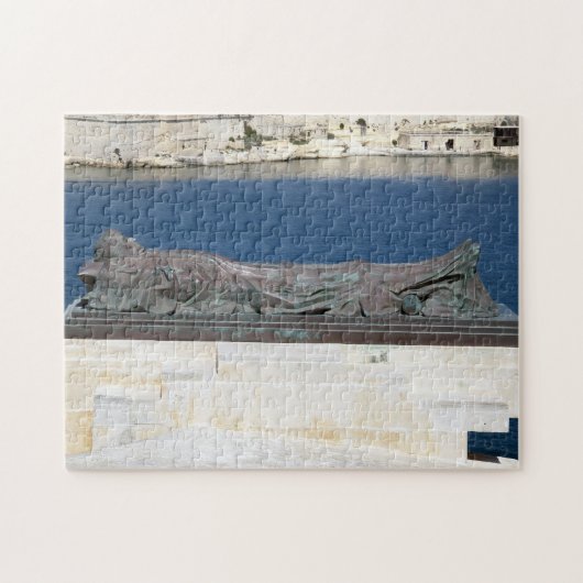 Tweede Wereldoorlog Memorial Valetta Malta. Legpuzzel (Horizontaal)
