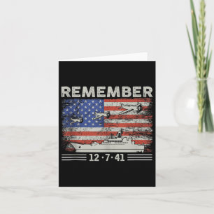 Tweede Wereldoorlog Onthoud Pearl Harbor Herdenkin Kaart