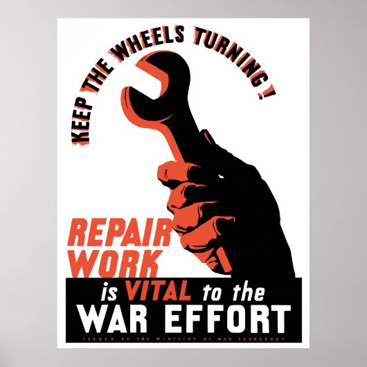 Tweede Wereldoorlog Poster (Voorkant)
