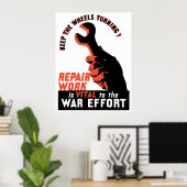 Tweede Wereldoorlog Poster (Thuiskantoor)