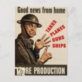  Tweede Wereldoorlog Poster Briefkaart (Voorkant)