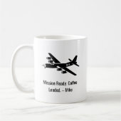 Tweede Wereldoorlog vliegtuig B-17 Militaire Vete Koffiemok (Links)