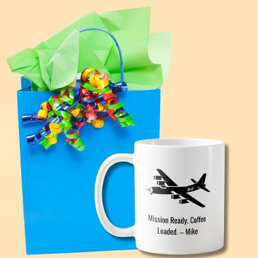 Tweede Wereldoorlog vliegtuig B-17 Militaire Vete Koffiemok