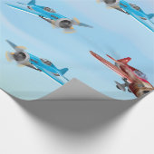 Tweede Wereldoorlog Vliegtuig Cadeaupapier (Hoek)