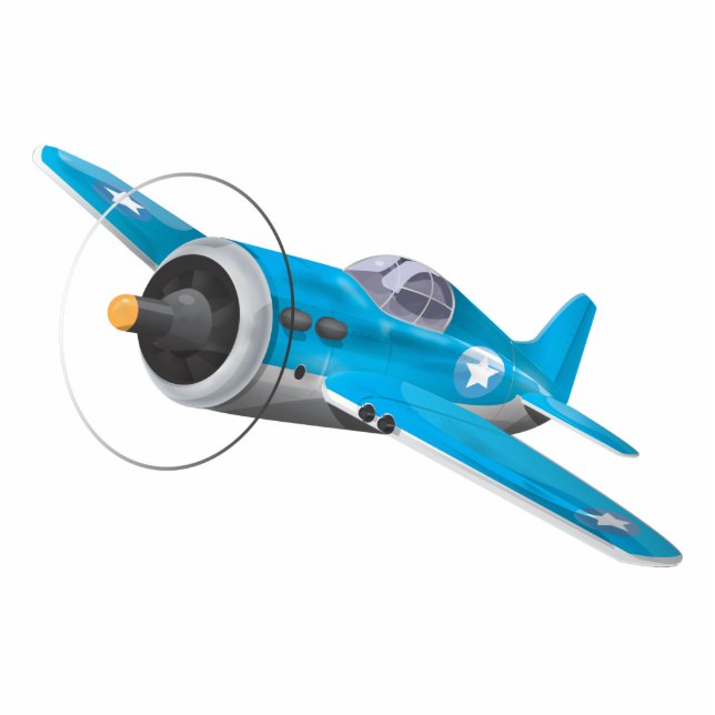 Tweede Wereldoorlog Vliegtuig Staand Fotobeeldje (Voorkant)