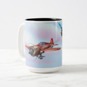 Tweede Wereldoorlog Vliegtuig Tweekleurige Koffiemok (Voorkant links)