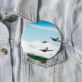 Tweede Wereldoorlog Vliegtuigen Ronde Button 4,0 Cm (In situ)
