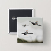 Tweede Wereldoorlog Vliegtuigen Vierkante Button 5,1 Cm (Voorkant /achterkant)