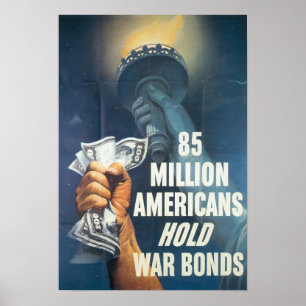 Tweede Wereldoorlog War Bonds Print