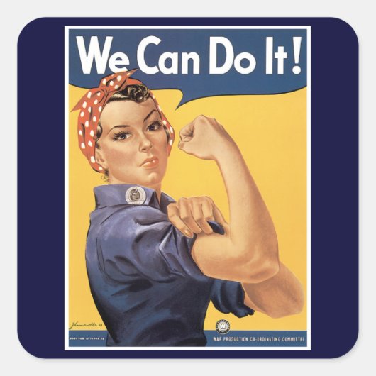  Tweede Wereldoorlog We Can do it! Stickers (Voorkant)