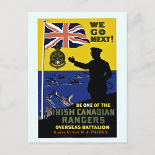 Tweede Wereldoorlog: We gaan verder, Irish Canadia Briefkaart