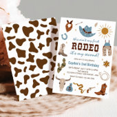 Tweede Westerne Rodeo Cowboy 2e verjaardag Kaart