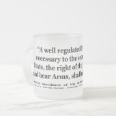 Tweede wijziging van de grondwet van de Verenigde Matglas Koffiemok (Voorkant links)