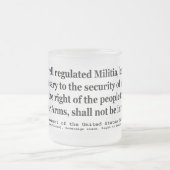 Tweede wijziging van de grondwet van de Verenigde Matglas Koffiemok (Center)