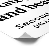 Tweede wijziging van de grondwet van de Verenigde  Poster (Hoek)