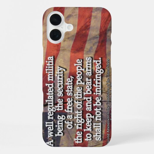 Tweede wijziging van de grondwet van de VS iPhone Hoesje (Achterkant)