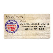 Tweede wijzigingsblad Keep & Beer Arms Etiket (Voorkant)