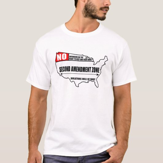 Tweede wijzigingszone (licht) t-shirt (Voorkant)