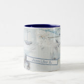 Tweede zeegezicht collage tweekleurige koffiemok (Center)