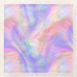 tweede zicht, holo pastel : glazen onderzetter