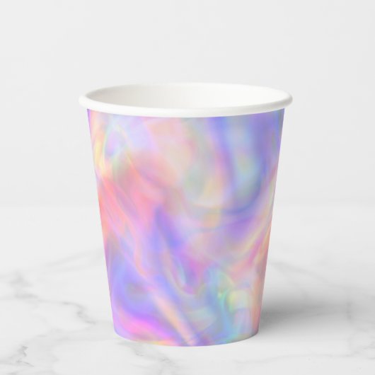 Tweede zicht - Holo Pastel : Papieren Bekers (Voorkant)