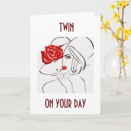 TWEEDE ZISTERELAX, GEWELDIG OP JE BIEDDAG KAART (Gele Bloem)