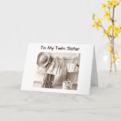 TWEEDE ZISTERLANDENSTIJL BIRTHDAY WISHT KAART (Gele Bloem)