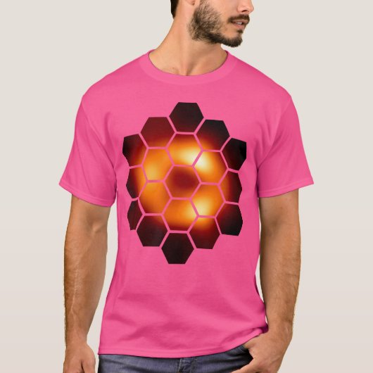 Tweede zwarte heilbot Sagittarius A Galaxy Planets T-shirt (Voorkant)