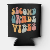 Tweedegraads vibes terug naar school Groovy School Blikjeskoeler (Voorkant)